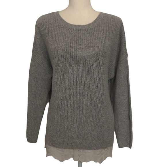 URBAN OUTFITTERS PINS & NEEDLES Sweater Women's Size Small Gray Pullover - Picture 9 of 10